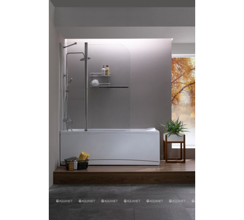 Шторка для ванны Aquanet SG-1200 150x120 см стекло 6 мм прозрачное SG-1200