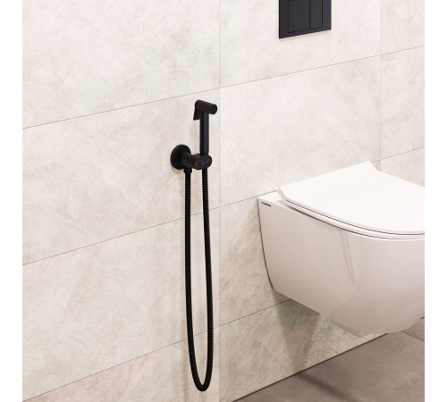 Гигиенический душ со смесителем RGW SP-213B черный 581408213-04