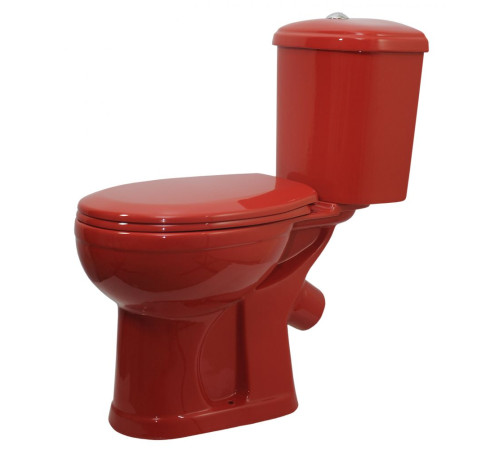 Унитаз-компакт Santek Дора Антивсплеск горизонтальный выпуск красный 47360110402