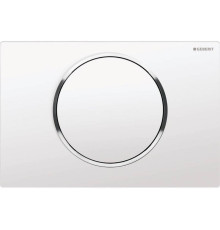 Смывная клавиша Geberit Sigma10 смыв-стоп белый/глянцевый хром 115.758.KJ.5