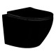 Унитаз подвесной безободковый Aquatek Европа 525х360х320 мм с сиденьем микролифт матовый черный AQ1901-MB