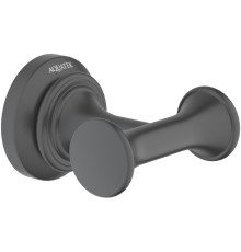 Крючок для ванной двойной Aquatek Классик матовый черный AQ4502MB