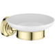 Мыльница для ванной Aquatek Классик полированное золото AQ4503PG