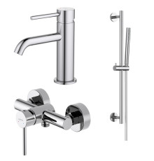 Набор смесителей 3 в 1 Aquanet Европа AQ1331CR (AQ1310CR+AQ1360CR+AQ2012CR) AQ1331CR