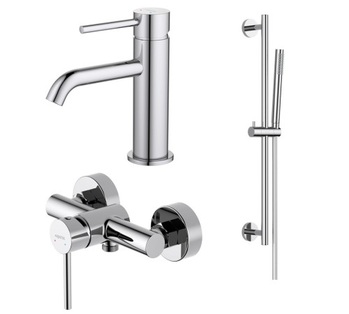 Набор смесителей 3 в 1 Aquanet Европа AQ1331CR (AQ1310CR+AQ1360CR+AQ2012CR) AQ1331CR