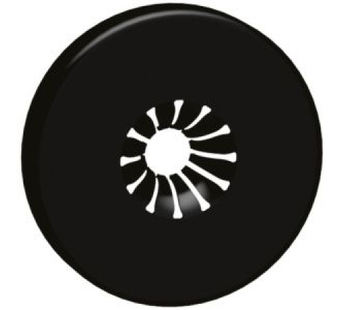 Розетка для вентиля FAR пластиковая черная глянцевая для труб 10-20 мм FL 0441 NL