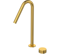 Смеситель для раковины Aqwella Murano на 2 отверстия золото шлифованное AQM6014BG