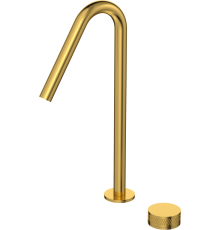 Смеситель для раковины Aqwella Murano на 2 отверстия золото шлифованное AQM6014BG