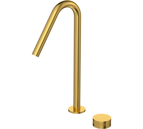 Смеситель для раковины Aqwella Murano на 2 отверстия золото шлифованное AQM6014BG