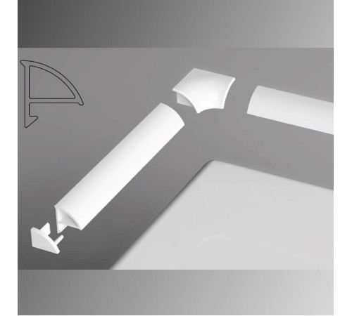 Универсальная декоративная планка Kermi 6/2000 белая XB442000001