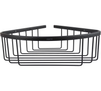 Полка угловая Aquanet ВЕГА матовый черный AQ4006MB