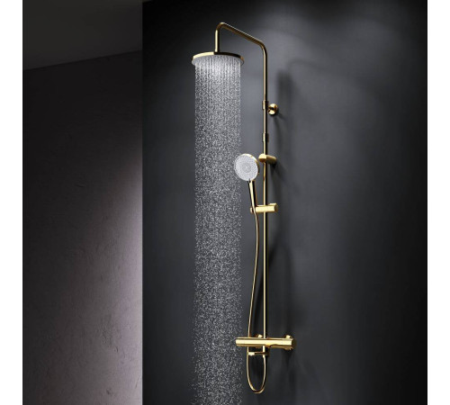 Душевая система AM.PM X-Joy с термостатом золото F0785A599