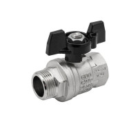 Кран шаровой Högert Technik Strong T 1/2 НВ ручка-бабочка EV122201