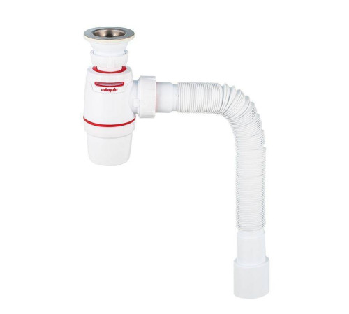 Сифон для раковины Wirquin NEO AIR 1 1/4 x 40 мм с выпуском и гофрой 30987079
