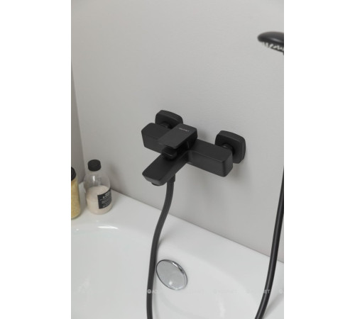 Смеситель для ванны Aquanet Gotic черный матовый AF440-20B