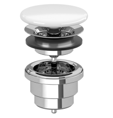 Донный клапан Villeroy & Boch для раковин Альпийский белый 68080001