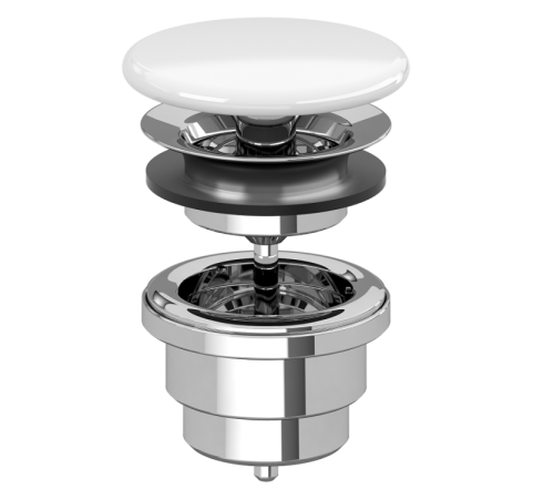 Донный клапан Villeroy & Boch для раковин Альпийский белый 68080001