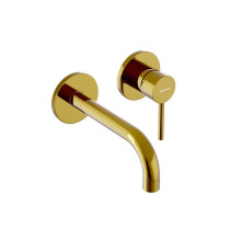 Смеситель для раковины Damixa Scandinavian Pure встраиваемый золото 360260600