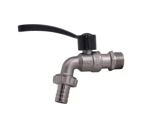 Кран шаровой Gappo G232 1 НР рычаг черный G232