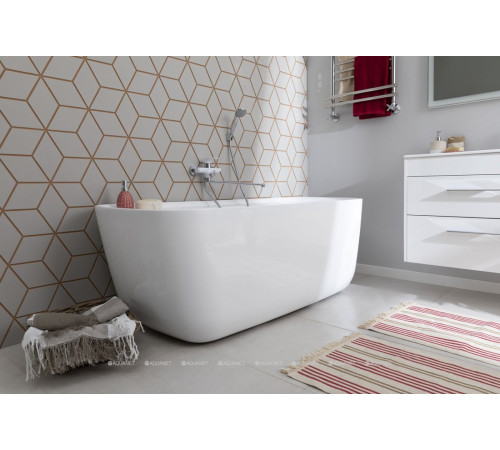 Ванна акриловая Aquanet Family Fine 1700x780 мм со сливом-переливом белый глянец 95778-GW