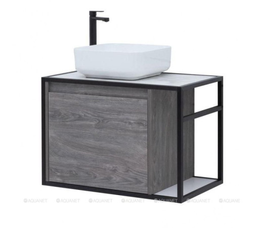 Тумба под раковину Aquanet Nova Lite LOFT 75 L дуб рошелье 00261654