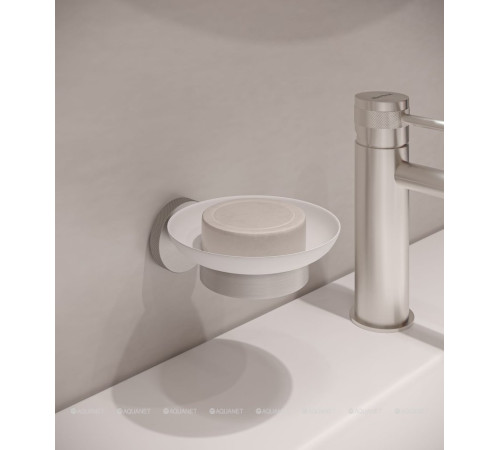 Мыльница керамическая Allen Brau PRIORITY керамика латунь белый хром 6.31005-00