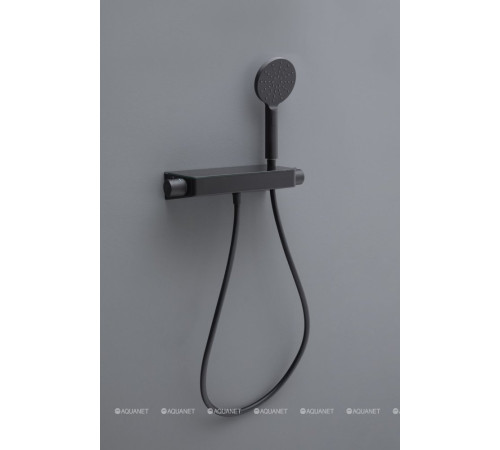 Душевая полка Allen Brau Fantasy с термостатом и ручным душем черный матовый 5.11002-31