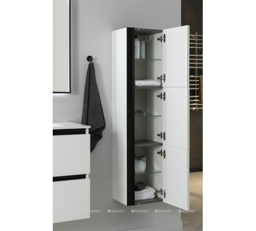 Шкаф-пенал De Aqua Ариетта NEW 35 белый матовый 00265583