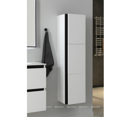 Шкаф-пенал De Aqua Ариетта NEW 35 белый матовый 00265583