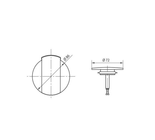 Узел слива SANIT 831/841 белый 01.116.07.0000