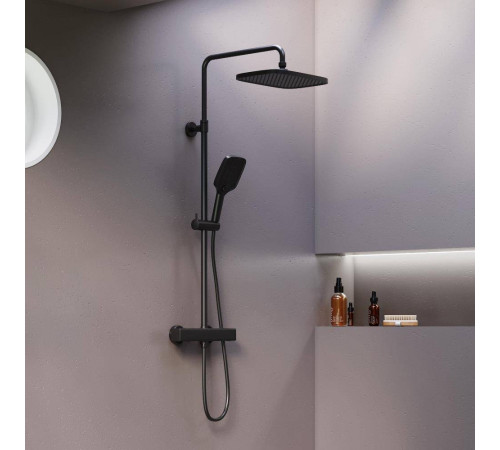 Душевая система с термостатом AM.PM Gala черный 953800300