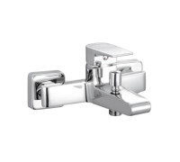 Смеситель для ванны AQUAme Prato с душевым набором хром AQMP6122