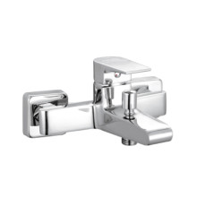 Смеситель для ванны AQUAme Prato с душевым набором хром AQMP6122