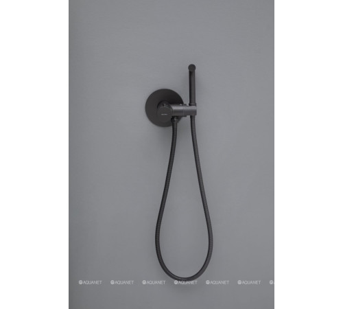 Смеситель с гигиеническим душем Allen Brau Thermo Rund термостат черный матовый 5.60001-31