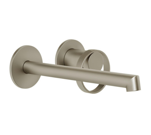 Смеситель для раковины настенный Gessi Anello Finox Brushed Nickel 63383#149