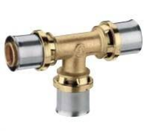 Тройник равнопроходной для труб из сшитого полиэтилена ROMMER 20x2.5 мм RP150X008