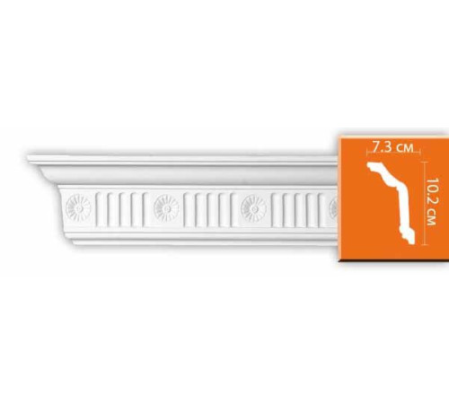 Плинтус потолочный DECOMASTER DT-88152 с рисунком 110х63х2400 мм DT-88152