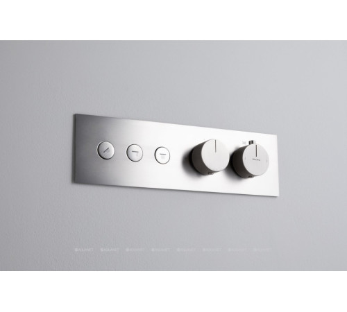 Смеситель встраиваемый Allen Brau Liberty X3 термостат 3 выхода Push key никель 5.33003-BN