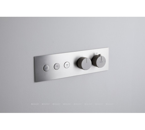 Смеситель встраиваемый Allen Brau Liberty X3 термостат 3 выхода Push key никель 5.33003-BN