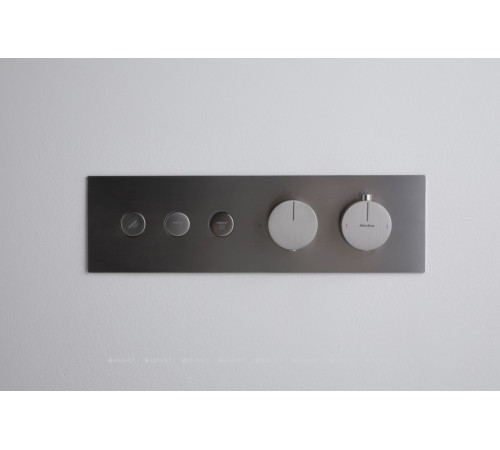 Смеситель встраиваемый Allen Brau Liberty X3 термостат 3 выхода Push key никель 5.33003-BN