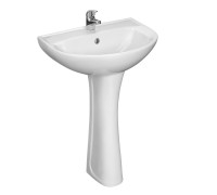 Умывальник Sanita Виктория с переливом белый 564х453 мм 1.3111.6.S00.11B.0