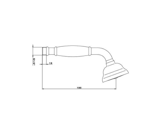 Лейка для ручного душа Nicolazzi Doccia хром 7104CR