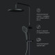 Душевая система AM.PM Inspire V2.0 с термостатом черный матовый F0750A522