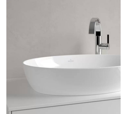 Раковина накладная Villeroy & Boch Artis 61х41 см TitanCeram альпийский белый 41986101