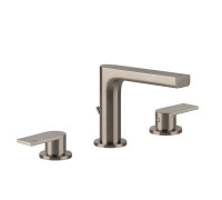 Смеситель для раковины Gessi Emporio Via Manzoni на 3 отверстия с донным клапаном Finox Brushed Nickel 38612#149