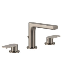 Смеситель для раковины Gessi Emporio Via Manzoni на 3 отверстия с донным клапаном Finox Brushed Nickel 38612#149