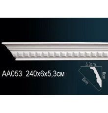 Карниз потолочный Perfect AA053 полиуретановый с рисунком AA053