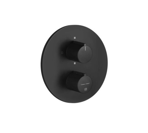 Смеситель для душа встраиваемый термостатический Gessi Emporio Via Tortona на 2 выхода Black XL 38777#299