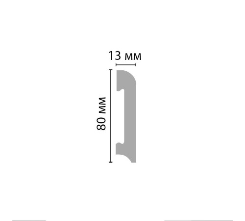 Плинтус напольный DECOMASTER D037 ДМ 80х13х2000 мм D037 ДМ