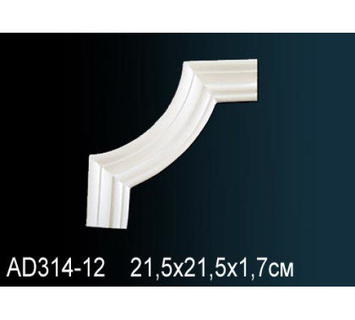 Угловой элемент для молдинга Perfect полиуретан AD314-12